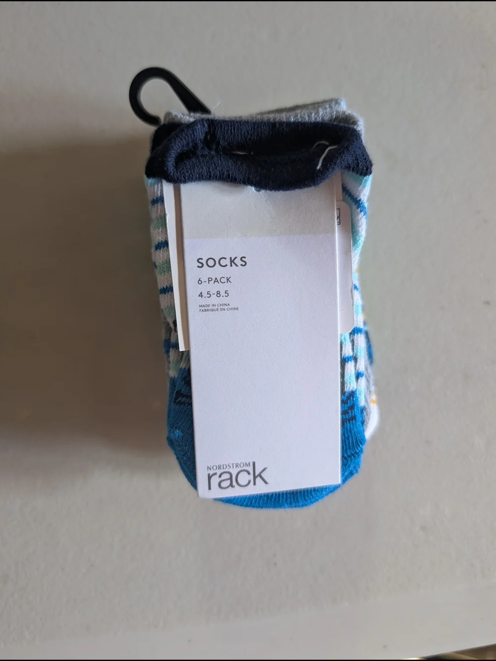 Nordstrom Rack Men’s 6-Pack Casual Socks - Blue, Navy, White